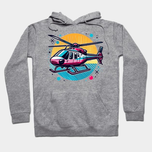 Helicopter Hoodie by Vehicles-Art